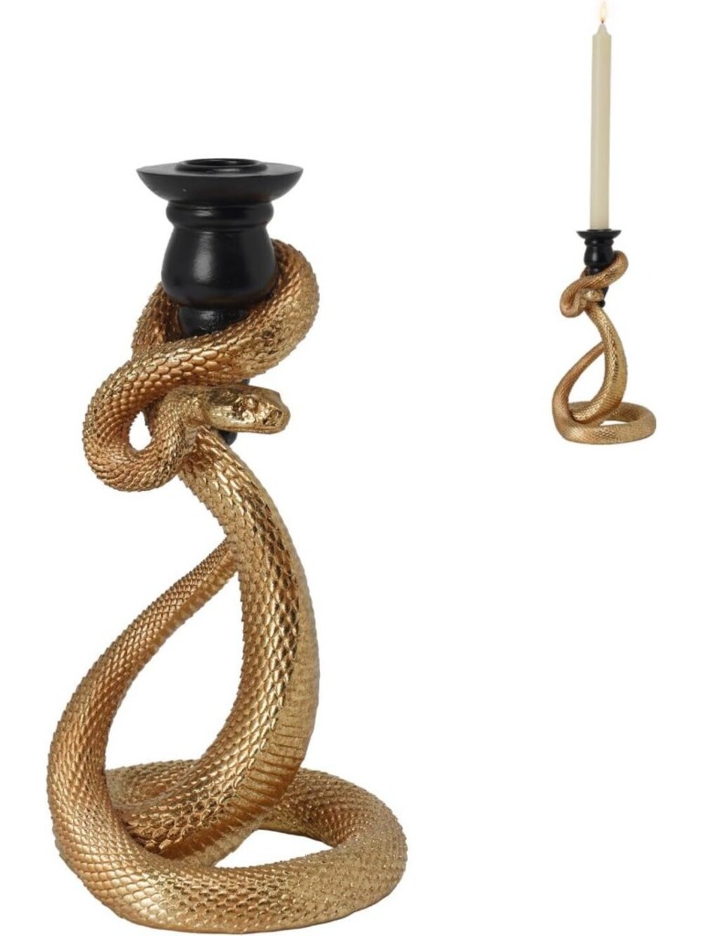 Elegant Snake Candle Stick Holder for Halloween Decor - Unique Home Accent